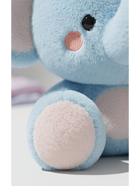Blue Elephant Plush Stuffed Animal – 8-Inch Cute Soft Baby Elephant Toy for Infants Toddlers ST14123