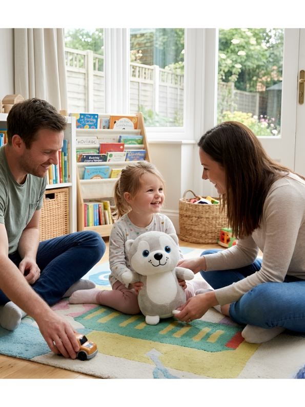 Husky Plush Stuffed Animal – 7-Inch Super Soft Grey & White Puppy Dog Toy for Kids – Interactive Husky Soft Toy for Toddlers ST14707