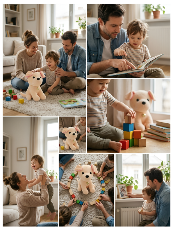 Labrador Puppy Plush Soft Toy with Bell Collar – 7-Inch Ultra-Soft Stuffed Dog for Kids & Toddlers, Cute Cuddly Animal Gift for Boys & Girls ST12003