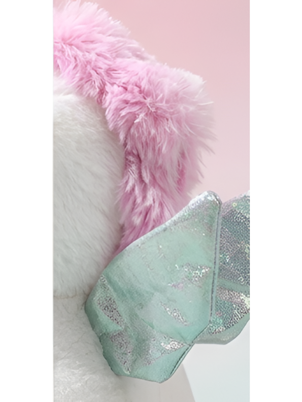 Magical Unicorn Plush Toy – 8-Inch Cute Stuffed Pegasus with Shimmering Wings, Glitter Eyes, and Rainbow Tail – Soft White Unicorn Soft Toy for Kids ST11066