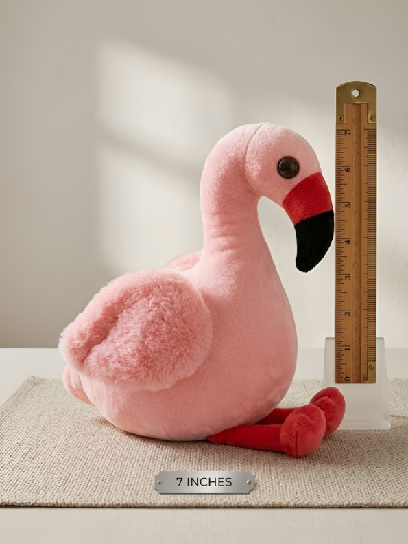 Flamingo Plush Soft Toy – 7 Inch Cute Stuffed Flamingo Bird, Ultra Soft Plushie for Kids, Nursery Decor & Baby Shower Gift ST11905