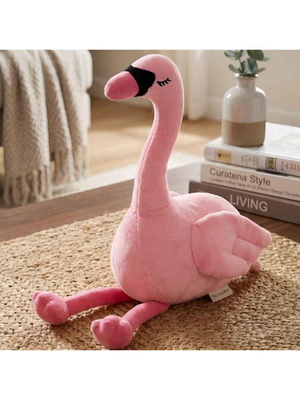 Pink Swan Plush Toy (7-Inch) – Ultra-Soft Cuddly Stuffed Bird with Pink Beak & Legs, Perfect Nursery Décor & Adorable Birthday Gift for Toddlers and Kids ST12006