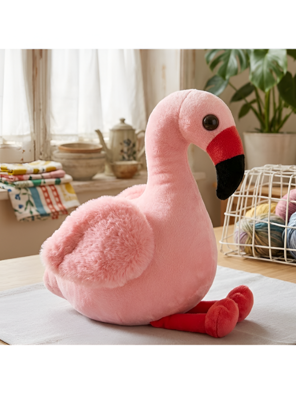 Flamingo Plush Soft Toy – 7 Inch Cute Stuffed Flamingo Bird, Ultra Soft Plushie for Kids, Nursery Decor & Baby Shower Gift ST11905