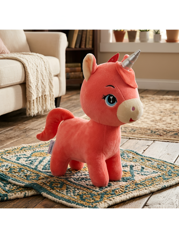 Unicorn Soft Toy Plushie – 7-Inch Cute Stuffed Animal for Kids, Girls & Toddlers | Soft Velvet Fabric with Silver Metallic Horn | Cuddly Gift Toy ST11926