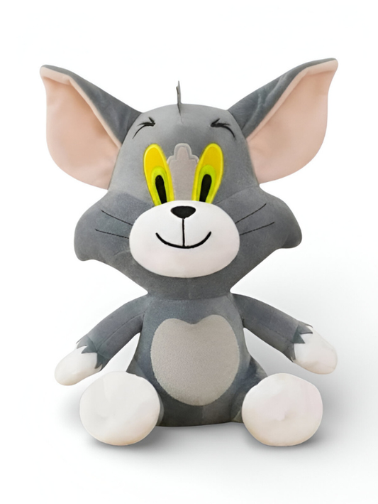 Tom Cat Soft Toy 8-Inch Grey Plushie – Cute Cartoon Stuffed Animal for Kids & Collectors Inspired by Tom and Jerry ST15950