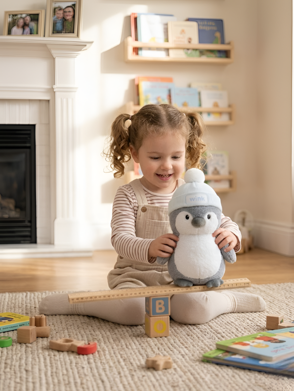 Premium Penguin Plush Soft Toy with Fishing Rod & Beanie (30 CM) – Cute Stuffed Animal for Kids, Gifts & Collectors ST15883