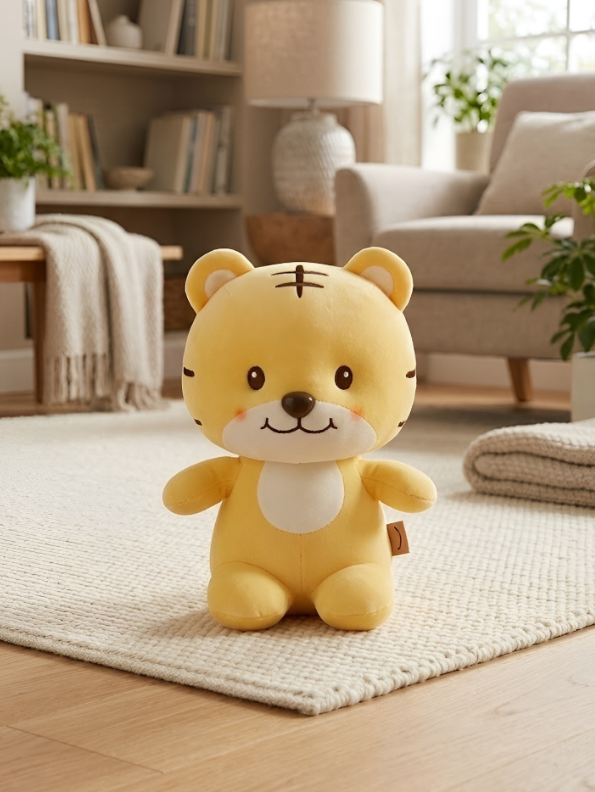 Tiger Plush – 7-Inch Premium Soft Stuffed Animal Toy for Toddlers and Kids – Hand-Stitched Kawaii Nursery Decor ST14706