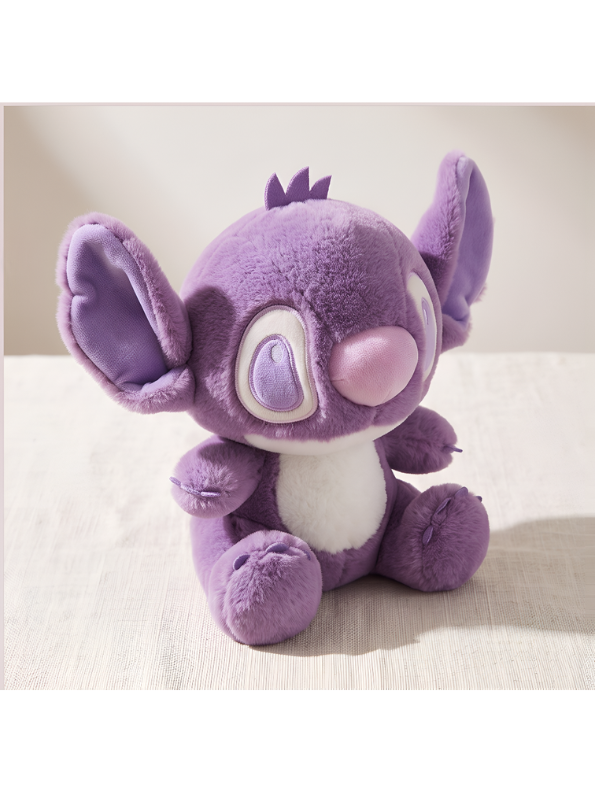 Disney Lilo & Stitch Plush Toy, 8-Inch Soft Stuffed Animal Alien Doll, Cute Purple Stitch Collectible Plushie for Kids ST14873