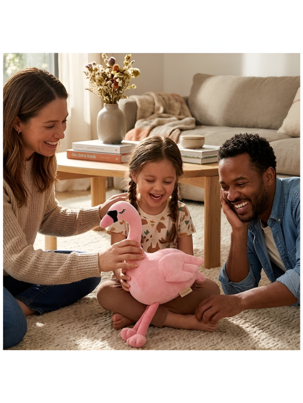 Pink Swan Plush Toy (7-Inch) – Ultra-Soft Cuddly Stuffed Bird with Pink Beak & Legs, Perfect Nursery Décor & Adorable Birthday Gift for Toddlers and Kids ST12006