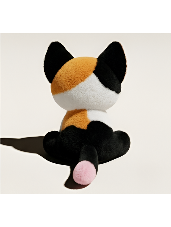 Calico Cat Plush Toy – 8-Inch Cute Stuffed Animal Kitty for Kids and Toddlers, Tri-Color Kitten Soft Toy Gift ST16507