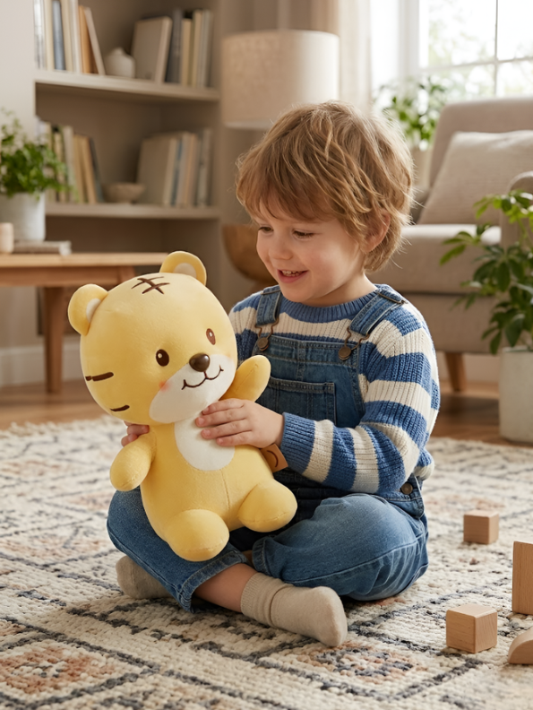 Tiger Plush – 7-Inch Premium Soft Stuffed Animal Toy for Toddlers and Kids – Hand-Stitched Kawaii Nursery Decor ST14706