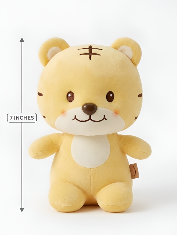 Tiger Plush – 7-Inch Premium Soft Stuffed Animal Toy for Toddlers and Kids – Hand-Stitched Kawaii Nursery Decor ST14706