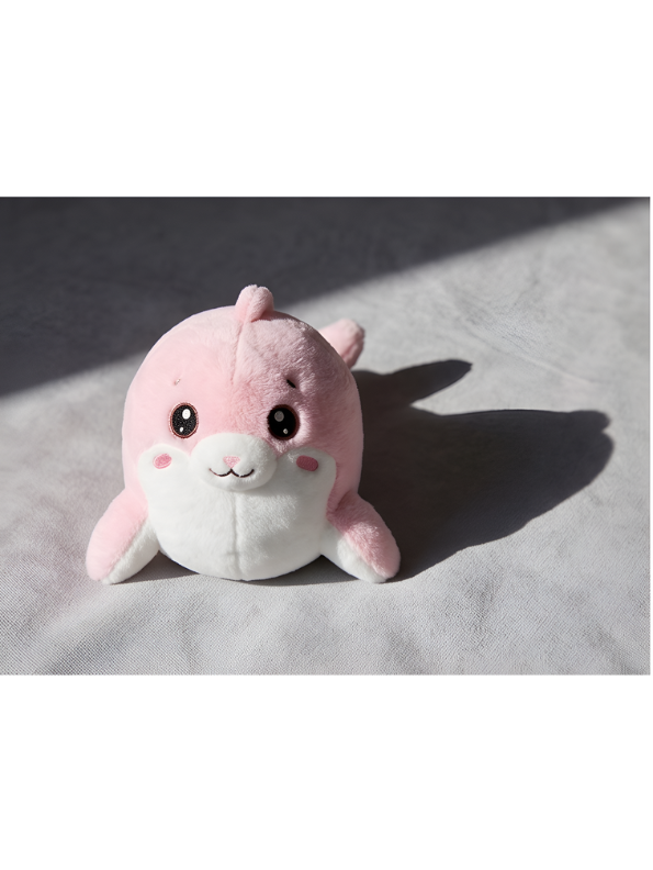 Pink Dolphin Plush Toy – 8-Inch Cute Soft Stuffed Ocean Animal Pillow for Kids and Toddlers, Adorable Nursery Décor and Birthday Gift ST14128
