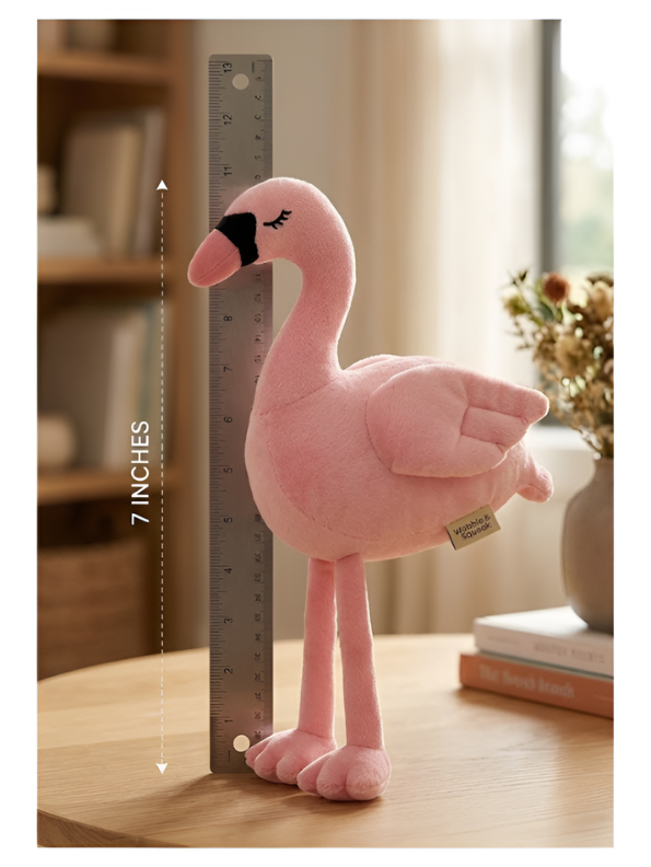 Pink Swan Plush Toy (7-Inch) – Ultra-Soft Cuddly Stuffed Bird with Pink Beak & Legs, Perfect Nursery Décor & Adorable Birthday Gift for Toddlers and Kids ST12006