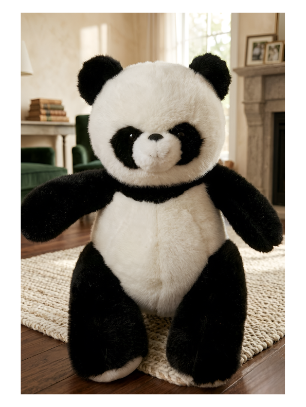 Premium 40CM Panda Plush Toy – Ultra-Soft Black & White Stuffed Teddy Bear for Kids & Toddlers, Cuddly & Safe Gift for Boys and Girls ST15854