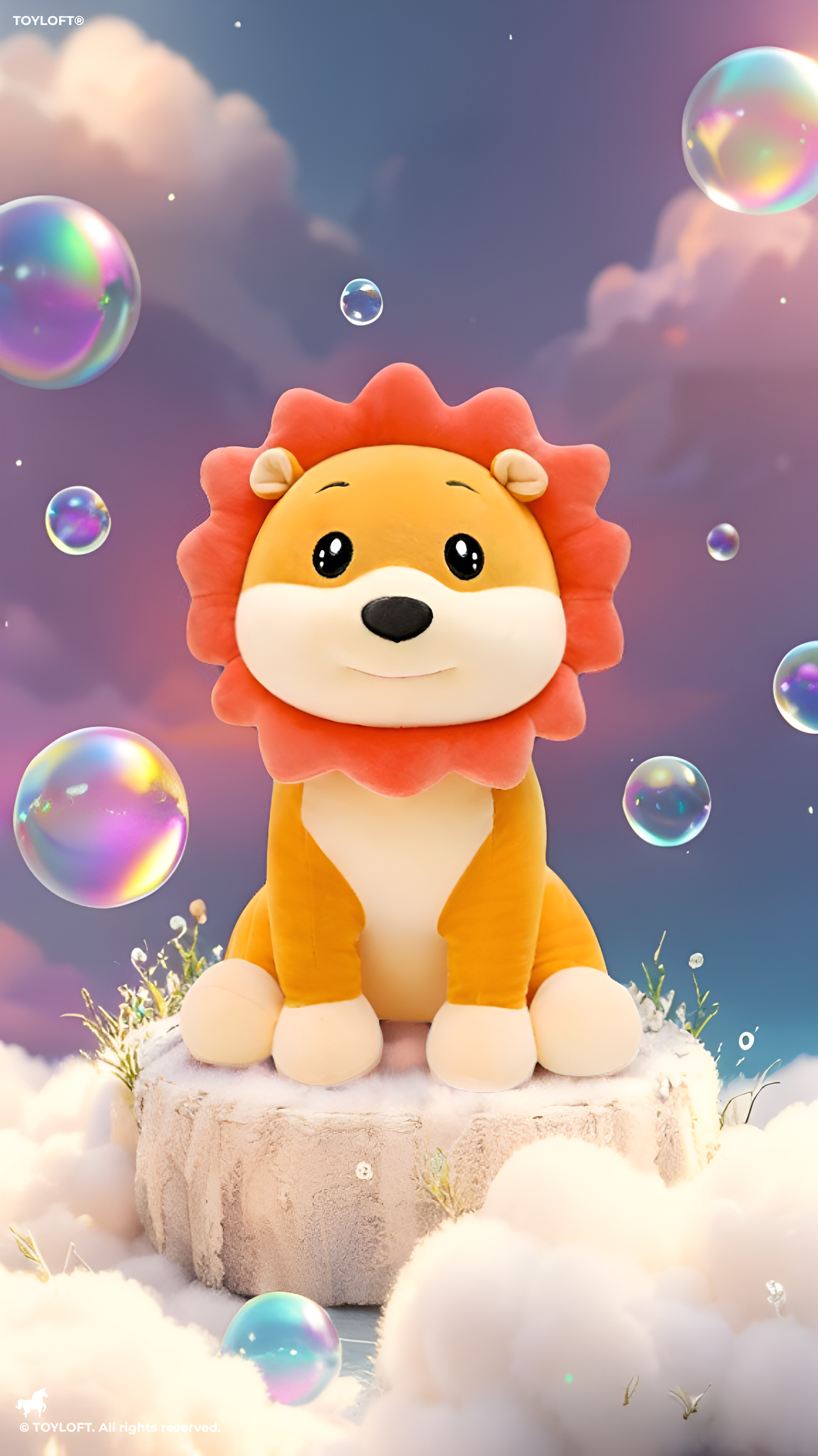10-Inch Cuddly Lion Plush Toy – Soft Stuffed Animal ST16678.