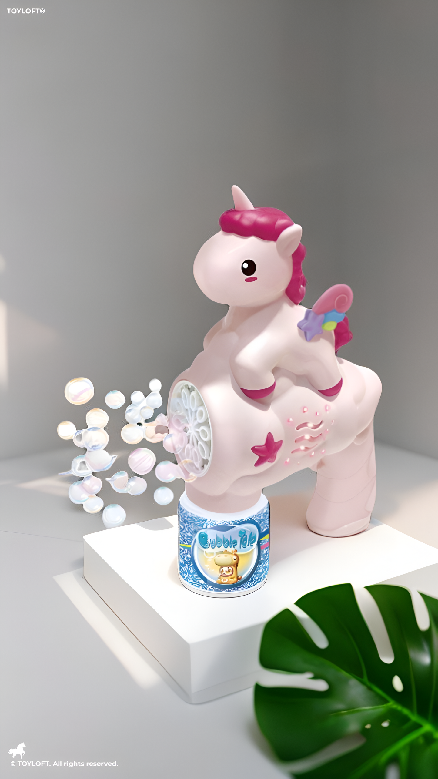 Unicorn Bubble Machine Gun Toy – Automatic Bubble Maker Blaster LMI16591.