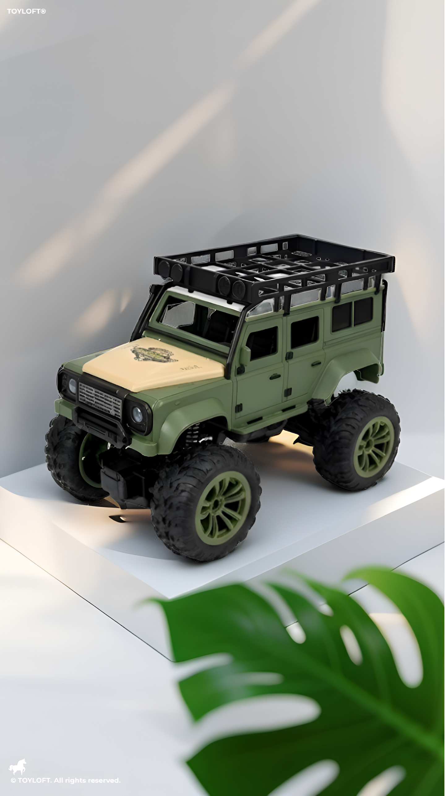 4x4 Remote Control Military Off-Road Climbing Truck Green LMI15500.