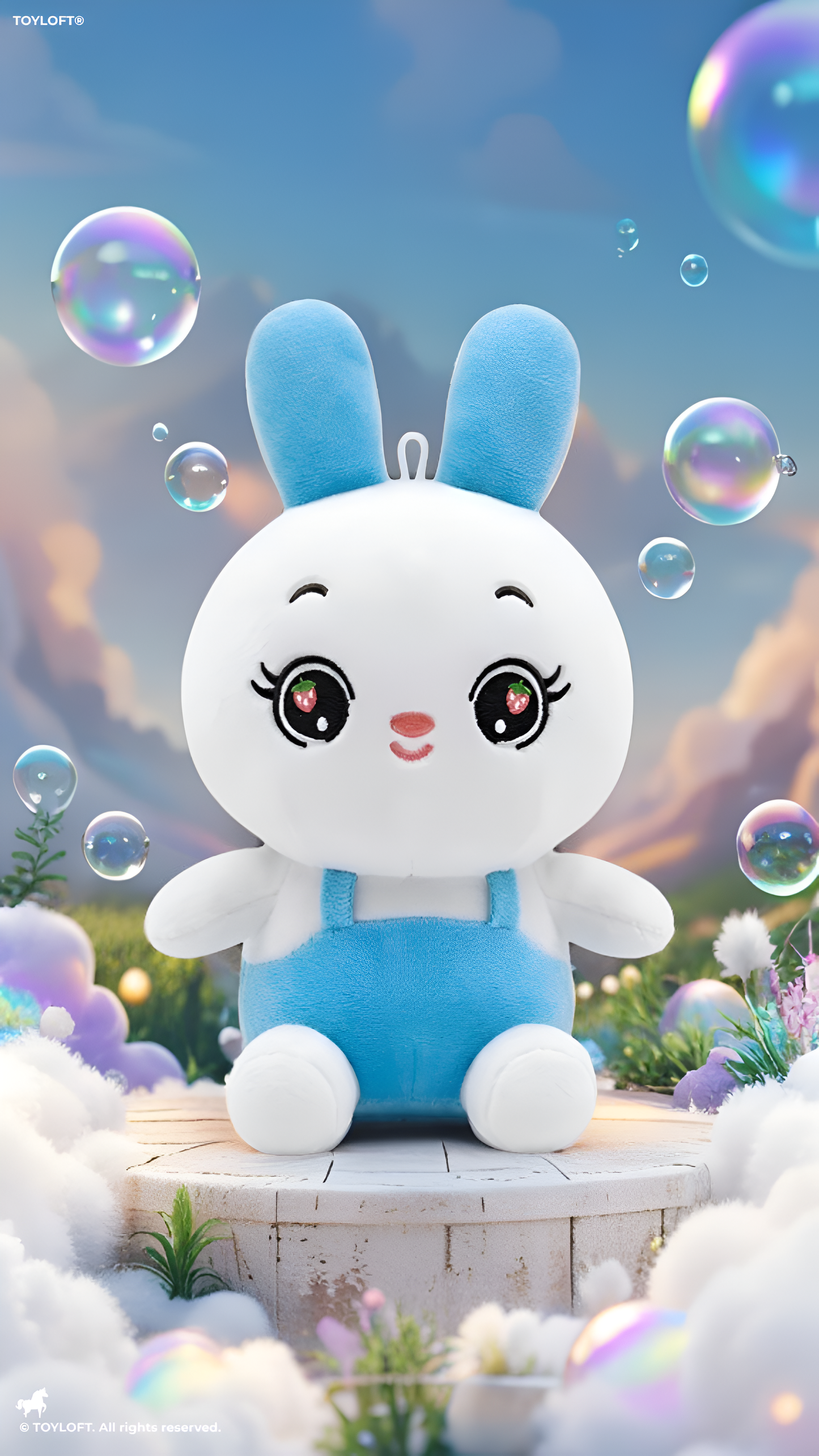 Bunny Plush Toy for Toddlers – Adorable 7" Premium Soft Stuffed Animal Rabbit in Blue Outfits Perfect Gift for Toddlers and Kids ST16518