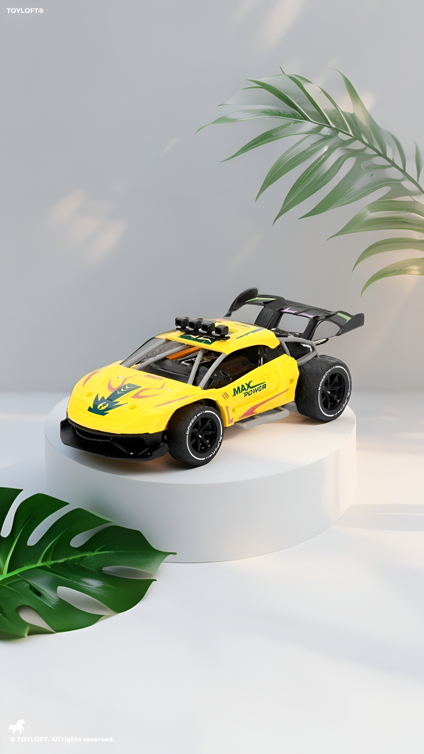 Remote Control Drift Crawler Racing Car Toy Yellow LMI13744.