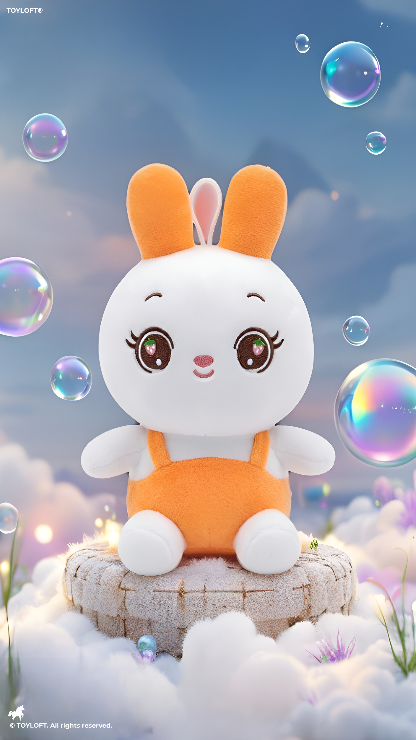 Bunny Plush Toy for Toddlers – Adorable 7" Premium Soft Stuffed Animal Rabbit in Orange Outfits Perfect Gift for Toddlers and Kids ST16518