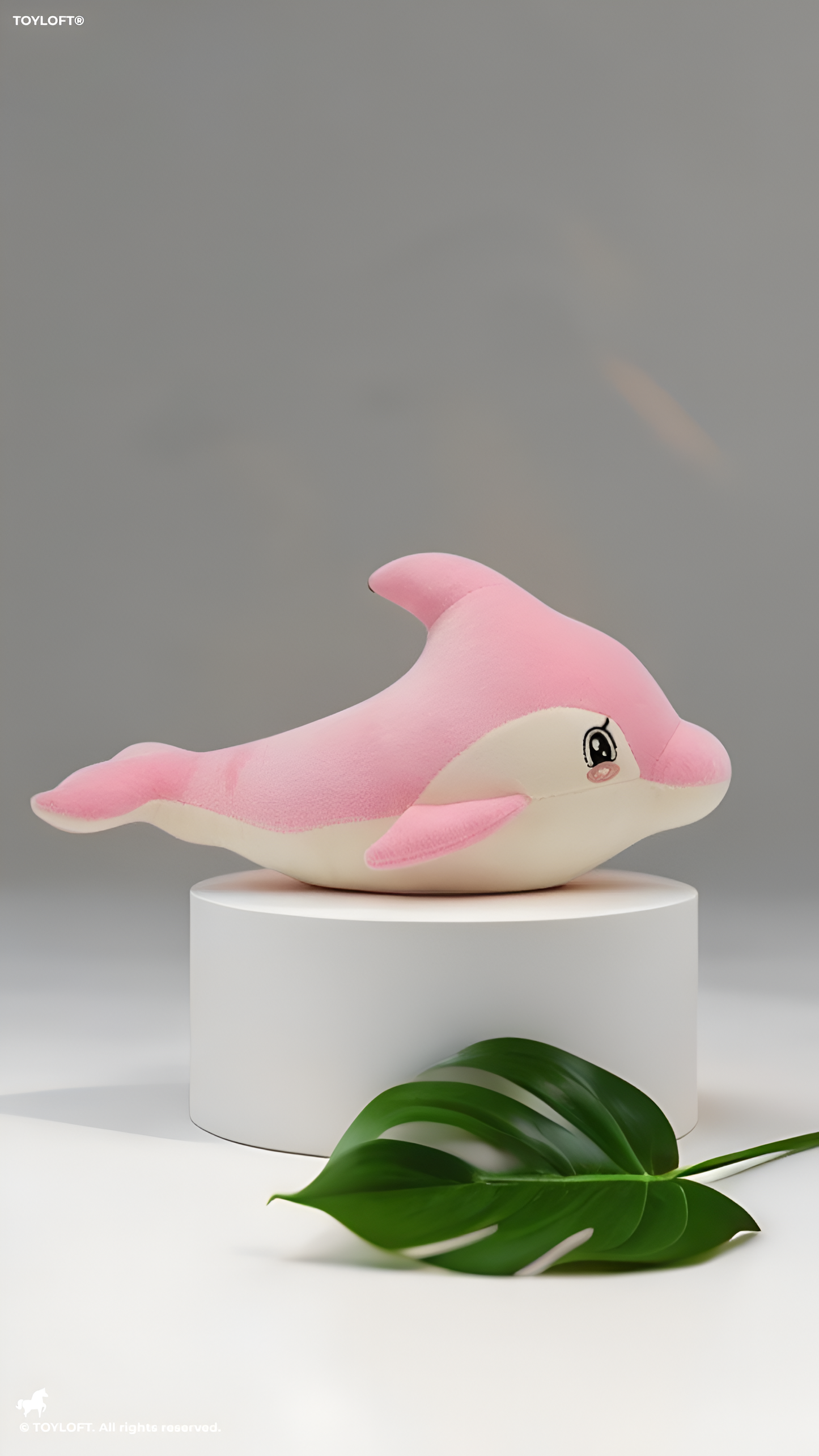Dolphin Plush Toy - Pink 7-Inch Soft Stuffed Animal Sea Creature for Kids and Babies - Cute Nursery Decor & Gift for Girls ST16480