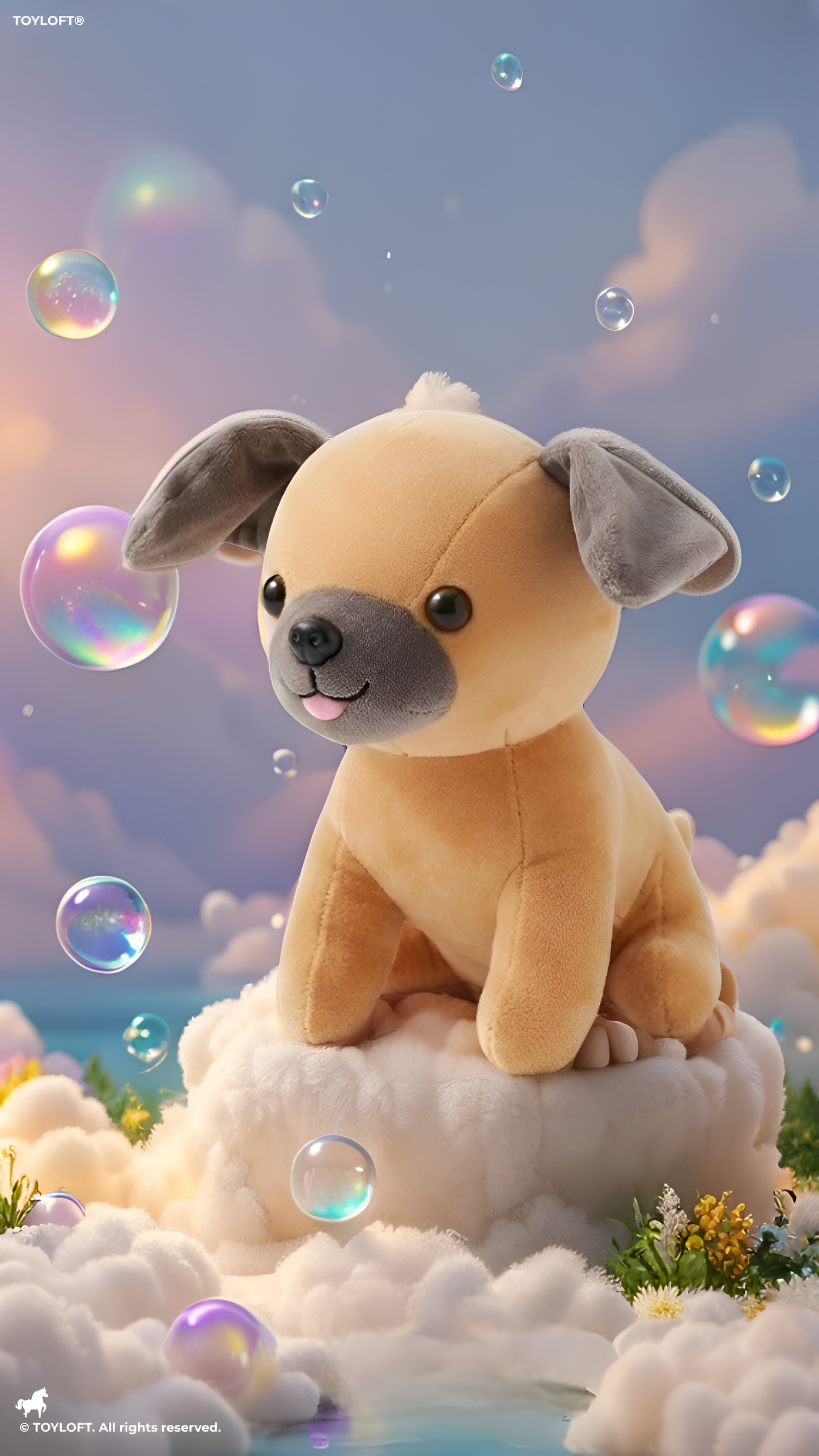 Sitting Pug Plush Toy - Premium 7-Inch Soft Stuffed Animal Puppy for Toddlers and Kids ST16040