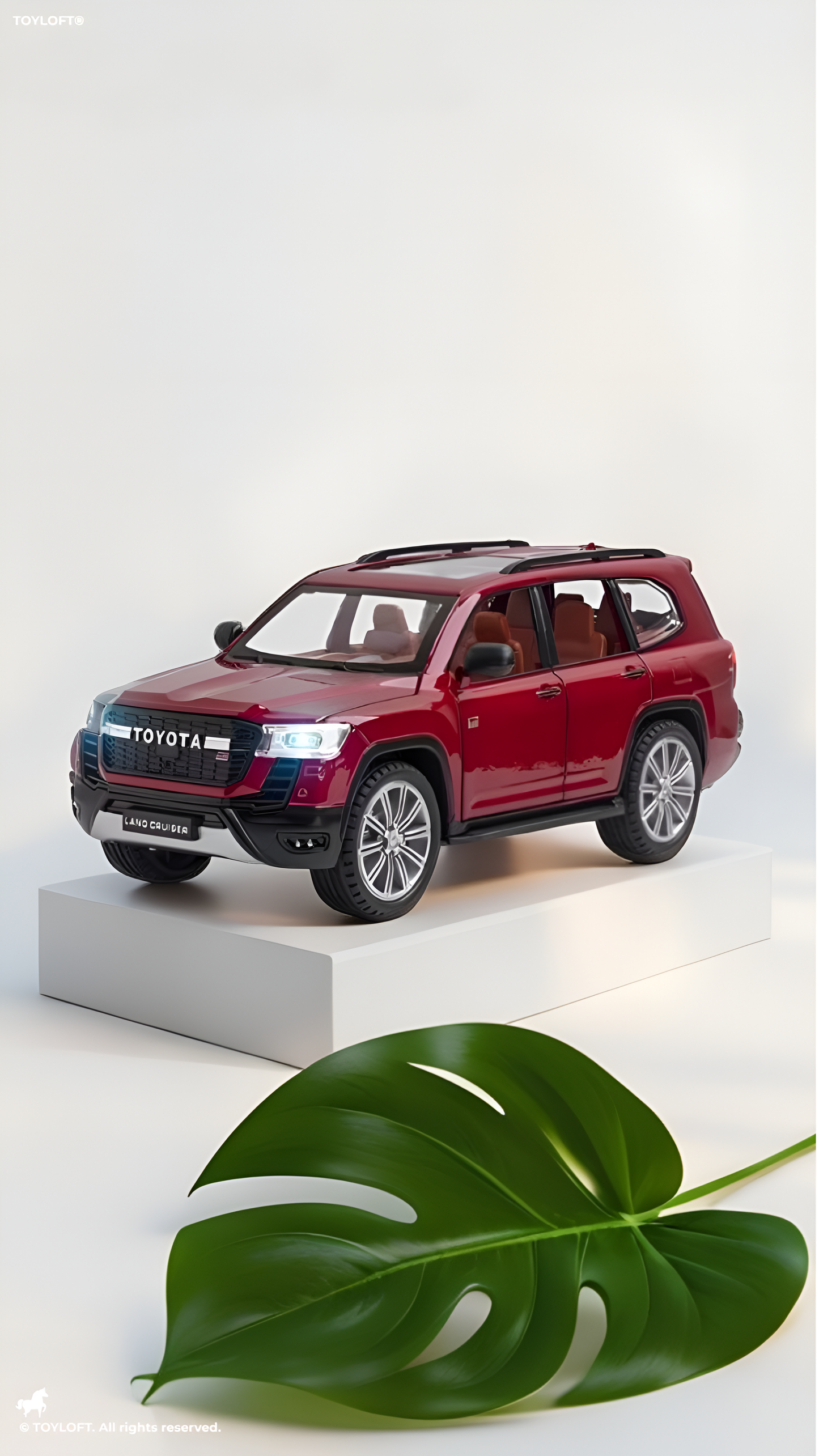Land Cruiser GT 1/32 Diecast Car – Metal Body, Light & Sound, Realistic Miniature Model LMI15674 - Free Car Inside.