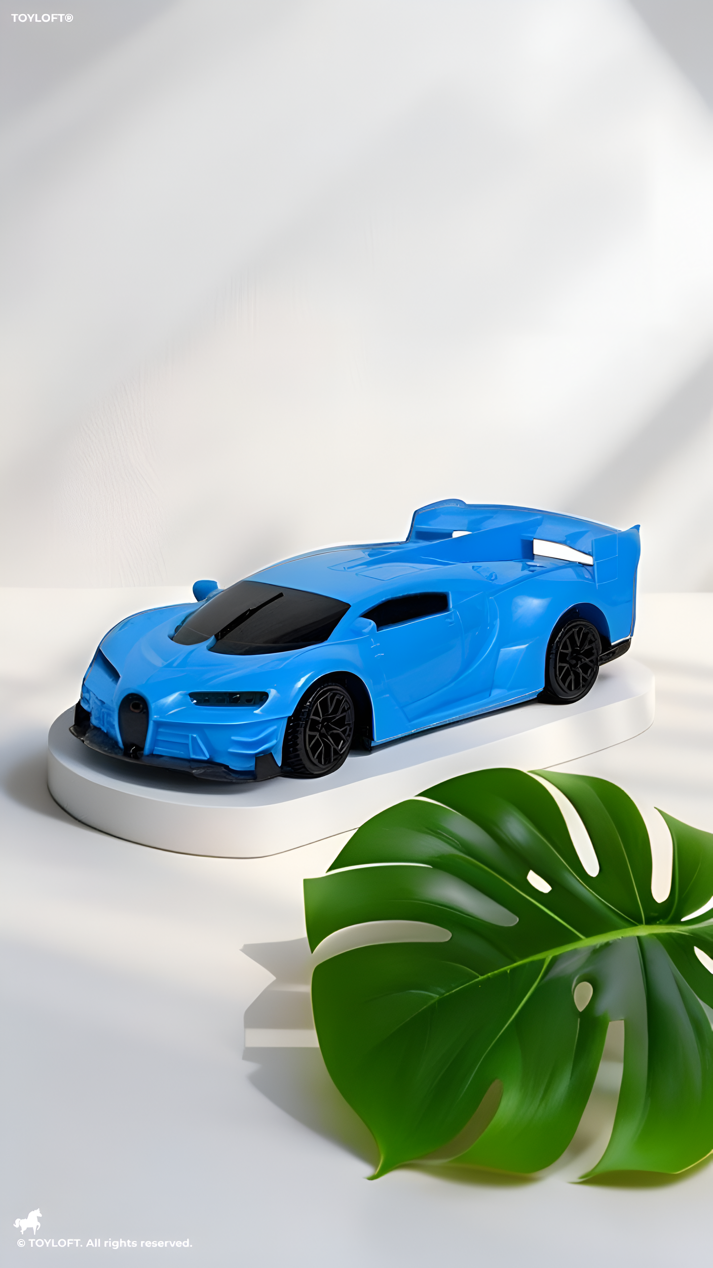 Remote Control Car for Boys and Girls 1:24 Scale- Blue RC Toy Car Sports Racing Model with 27MHz Remote Controller, Battery Powered High-Speed Vehicle Toy Gift for Kids Aged 3+ LMI7657