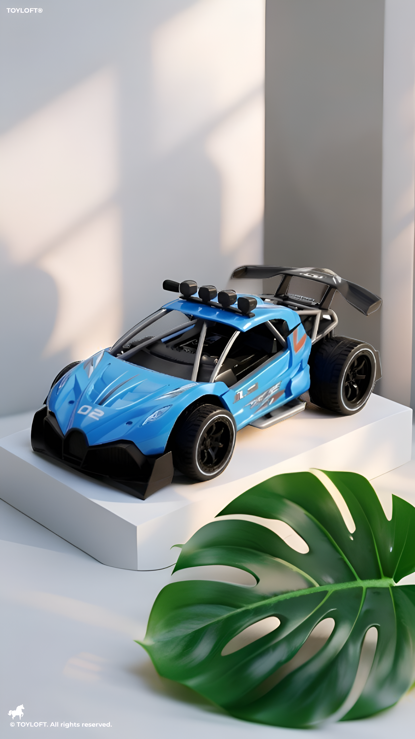 1:16 Scale High-Speed RC Car - Off-Road Racing Truck with One-Click Spray Effect and USB-C Rechargeable Battery LMI13745