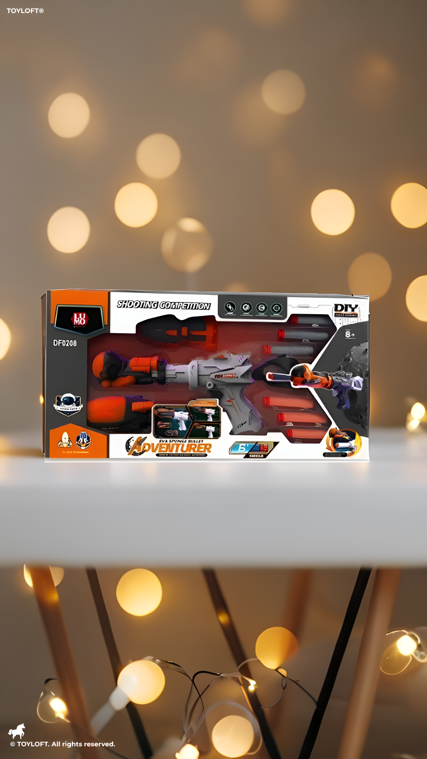 Space Alliance Adventurer DIY Foam Blaster – 3-in-1 Detachable Space Toy Gun with EVA Soft Bullets LMI14413.