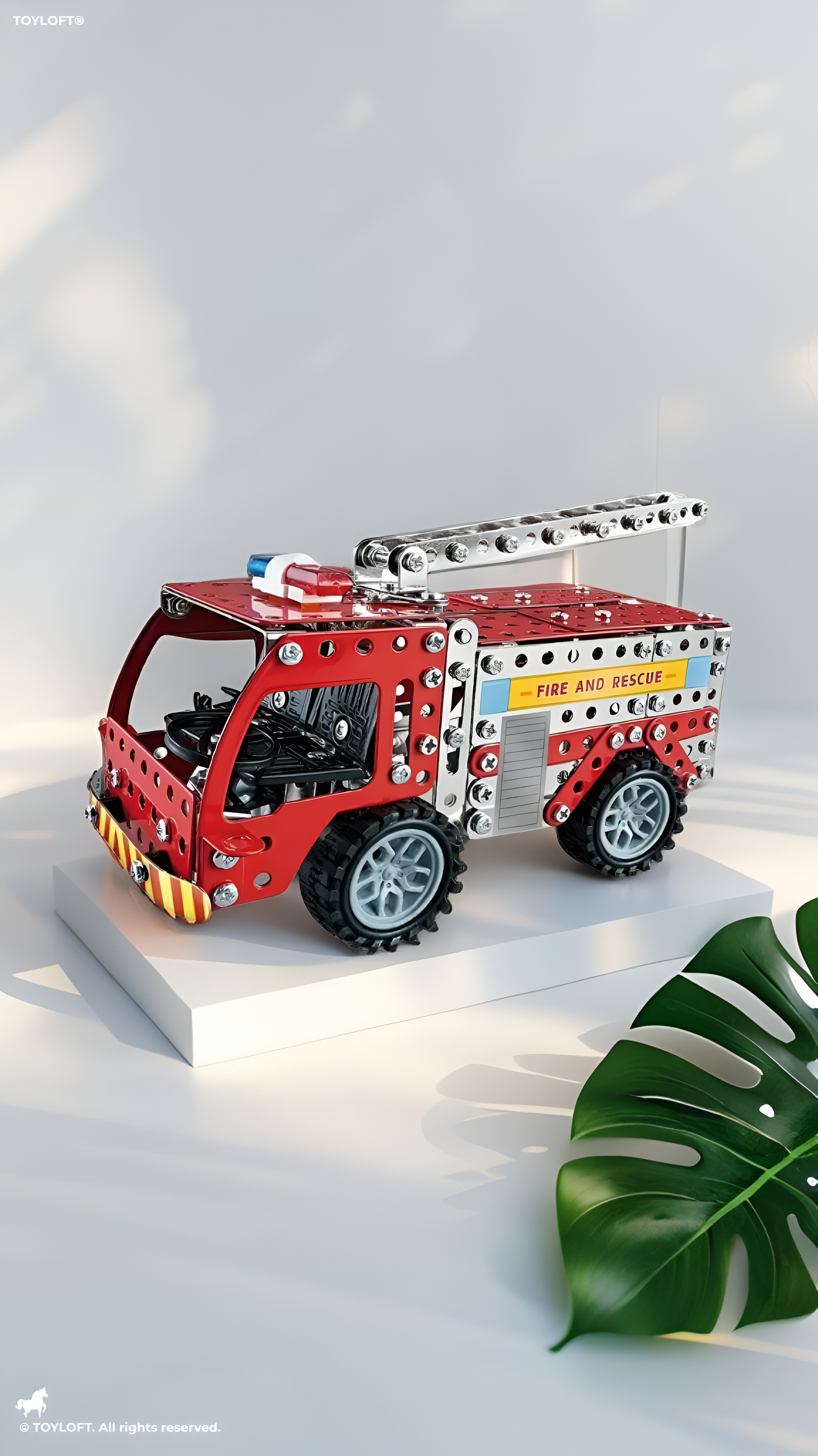 RapidRescue – 292 PCS | 3D DIY Rescue Fire Truck Building Kit for Kids – TV1433