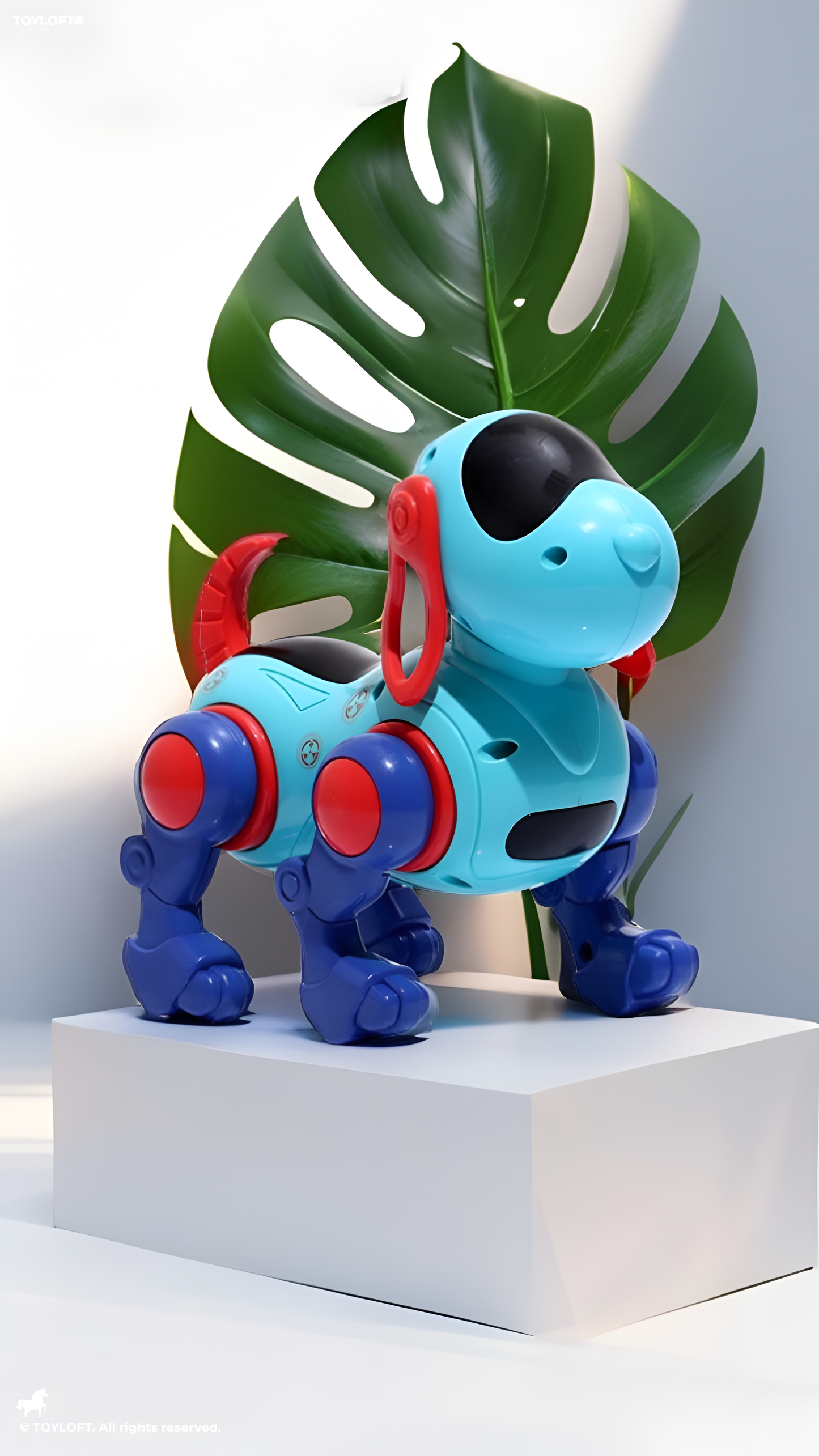 Interactive Walking Robot Dog Toy with LED Lights & Music | Battery Operated Puppy LMI13224.