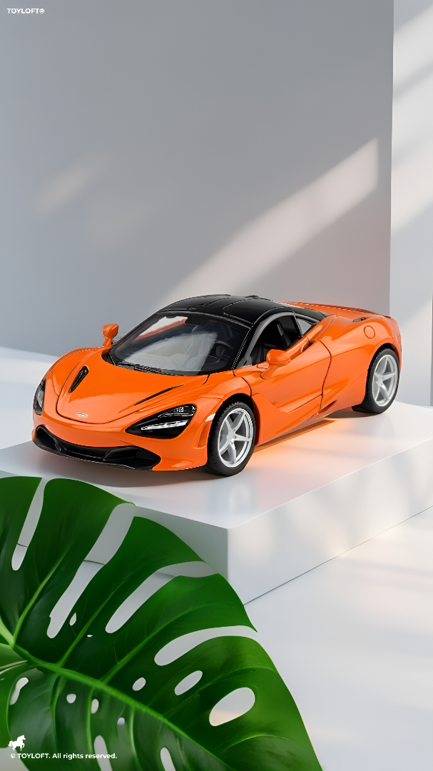 McLaren 720S Diecast Supercar Diecast Model | Orange 1:36 Scale Collectible Diecast Car LMI15653