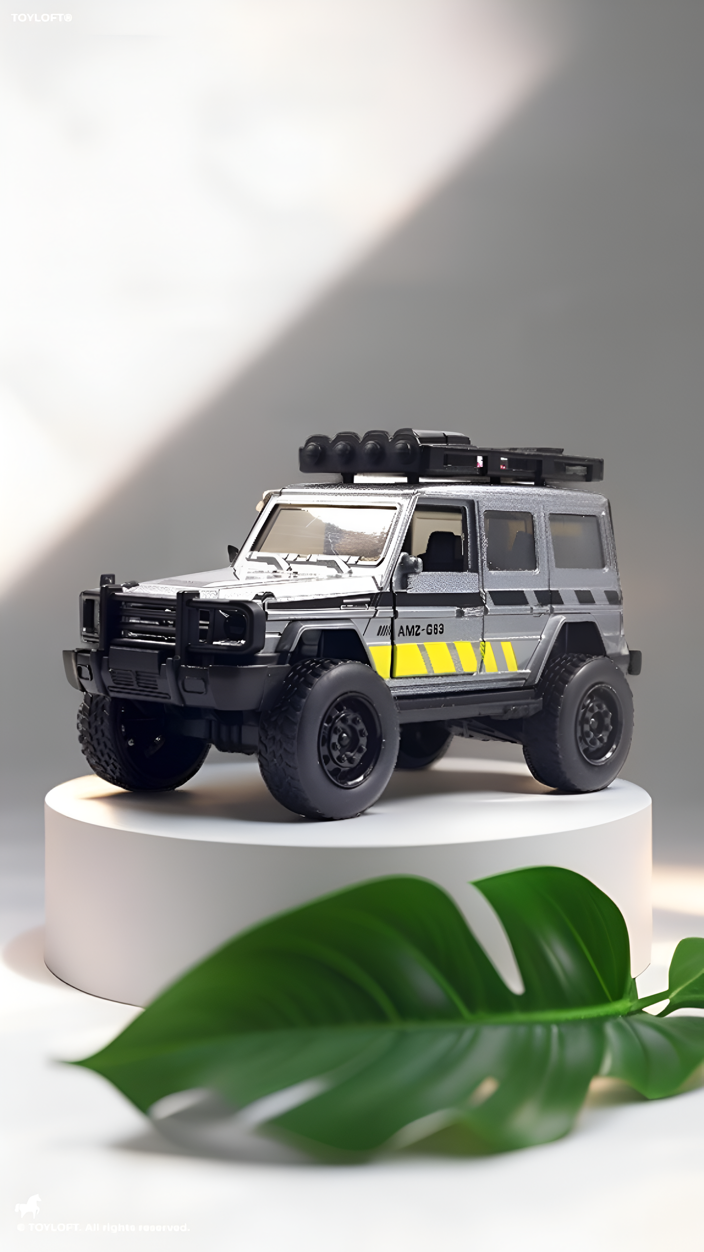 Jeep Racing Car Off Road Diecast - Grey (MS_M-12)