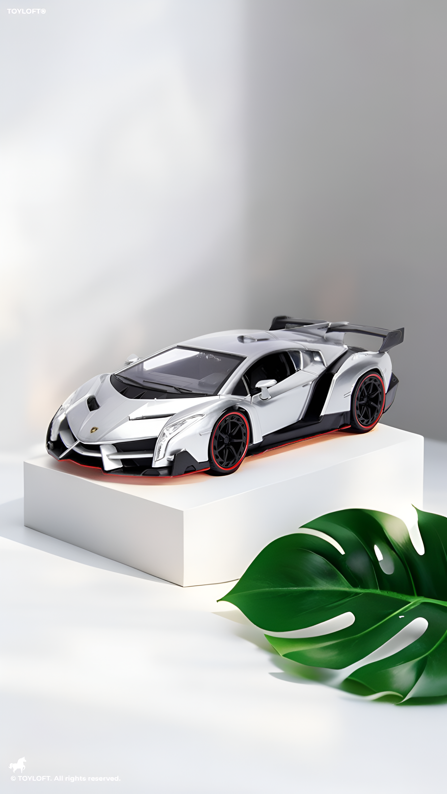 Lamborghini Veneno Model  Diecast  Scale 1:24 - Grey TV2651