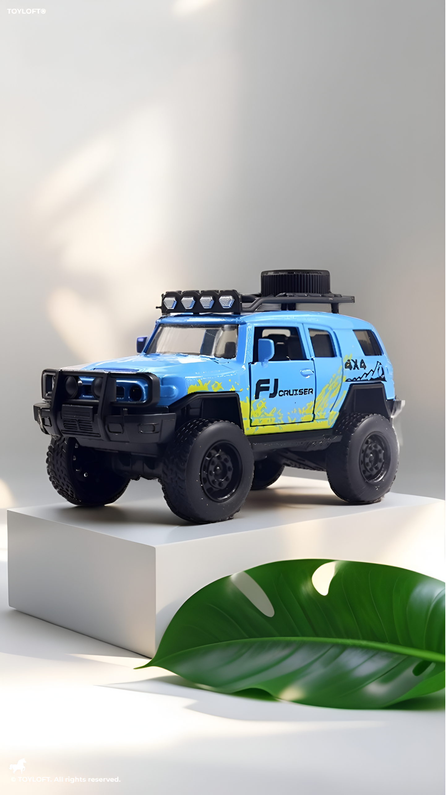 Jeep Racing Car Off Road Diecast - Blue (MS_M-12)