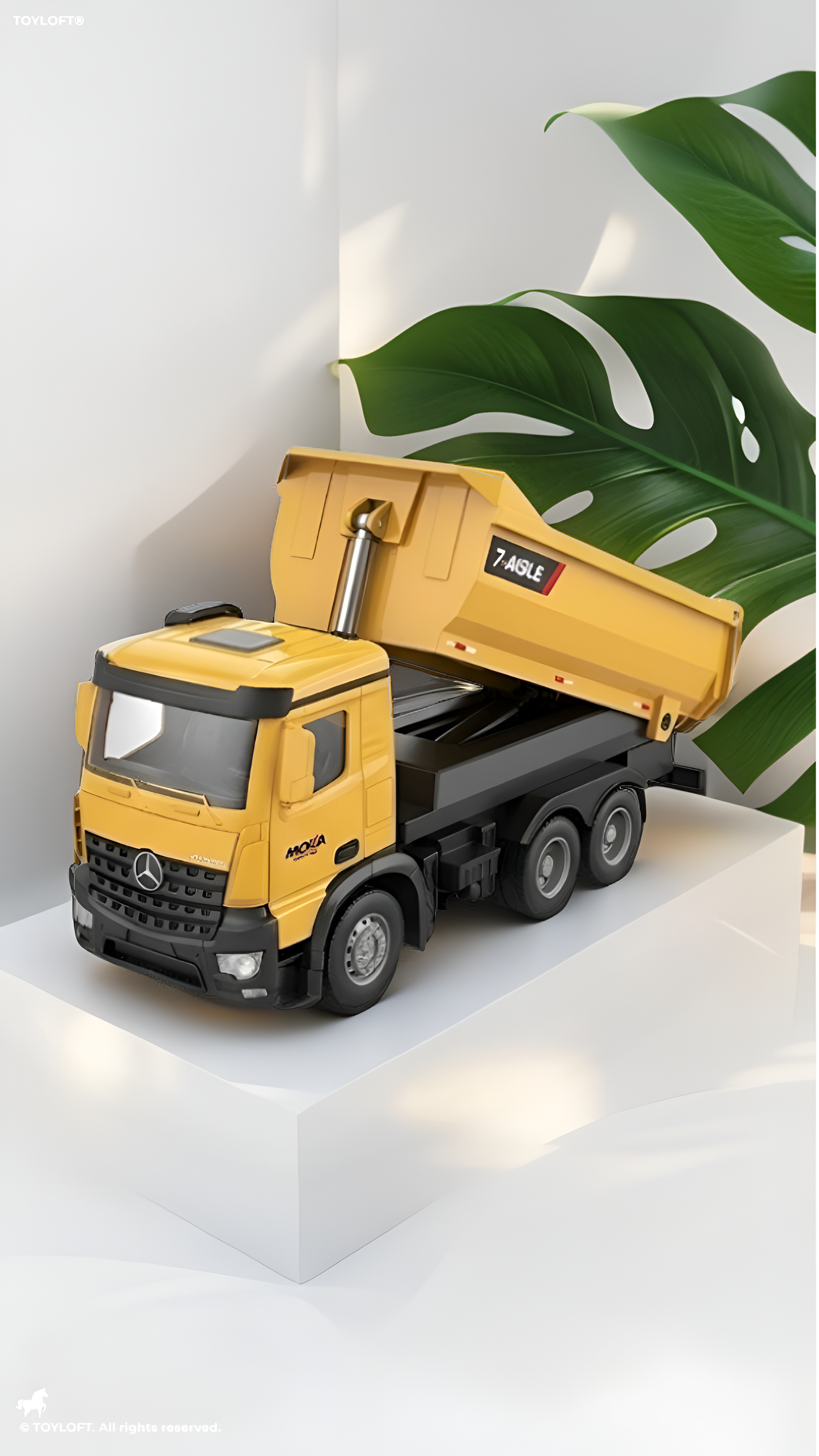 RC Dump Truck Toy Remote Control Construction Vehicle with Working Lift & Suspension TV5675.