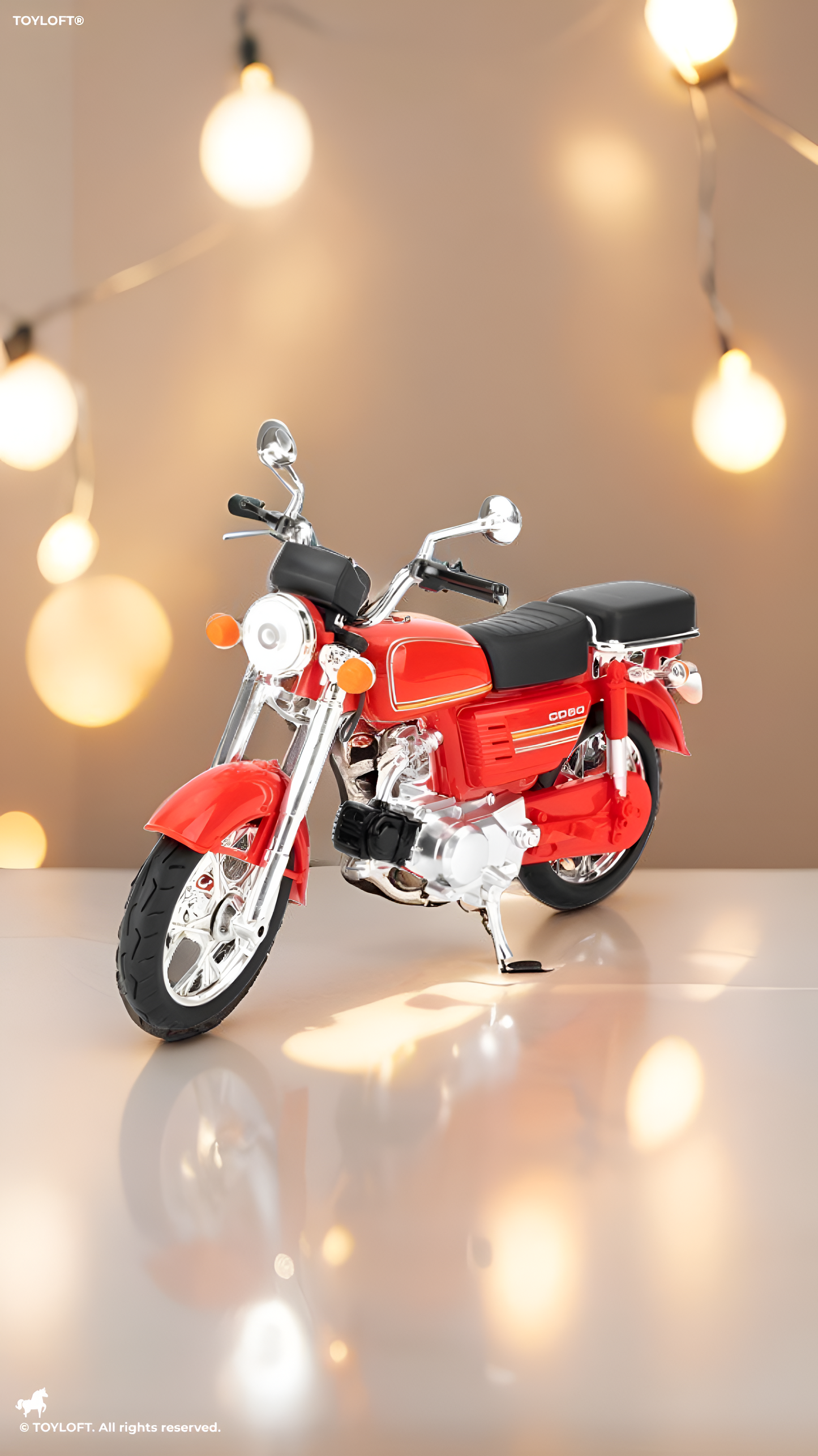 Honda JH-70 Die-Cast Motorcycle Model – Vintage Alloy Toy Bike TV3266.