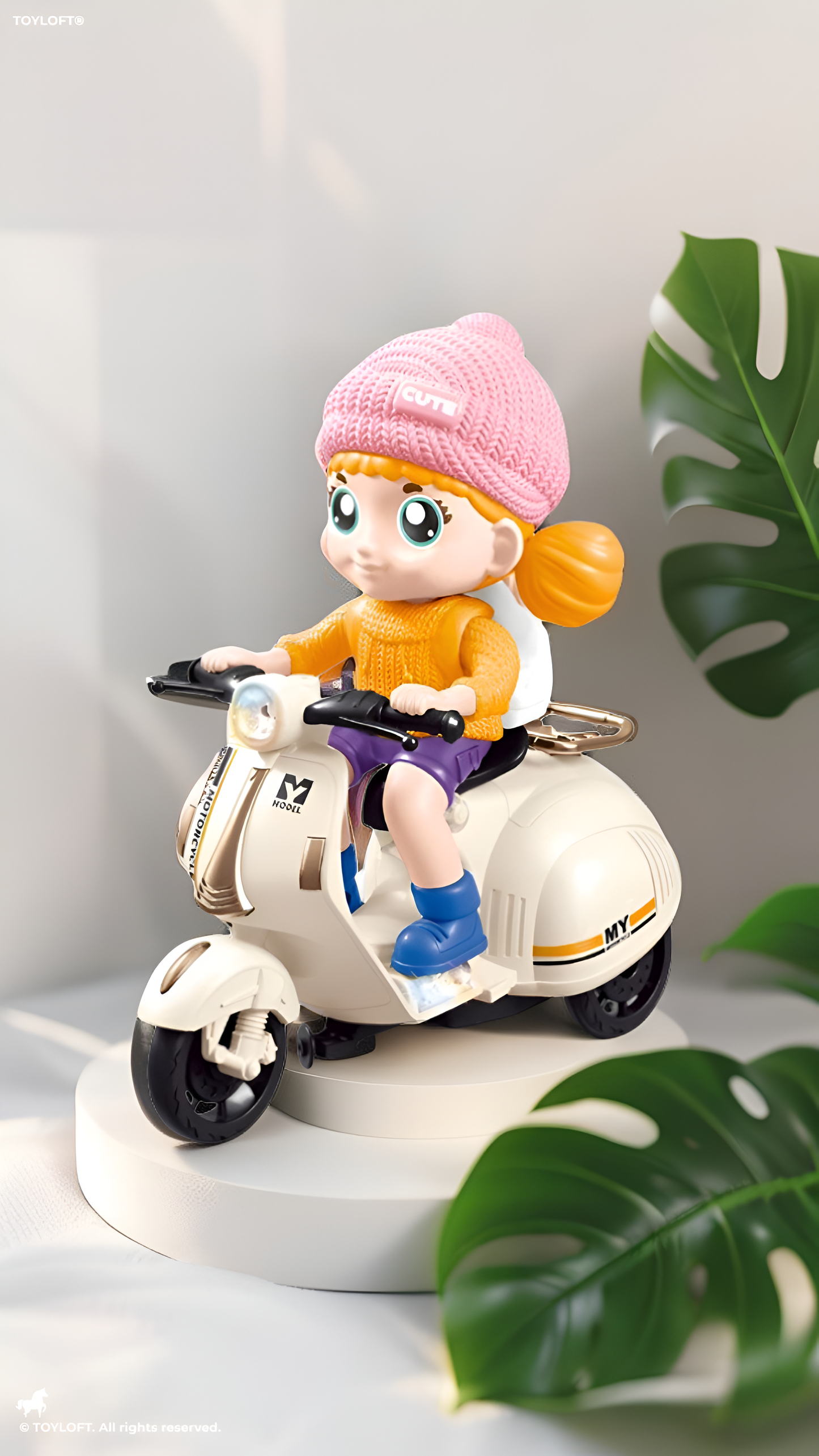 360° Rotating Electric Stunt Motorcycle Toy for Kids – Battery Operated Scooter with Dynamic Music, Dazzling LED Lights, and Automatic Wheel-Lifting Action – Ideal Gift for Boys & Girls Ages 3+ TV5780