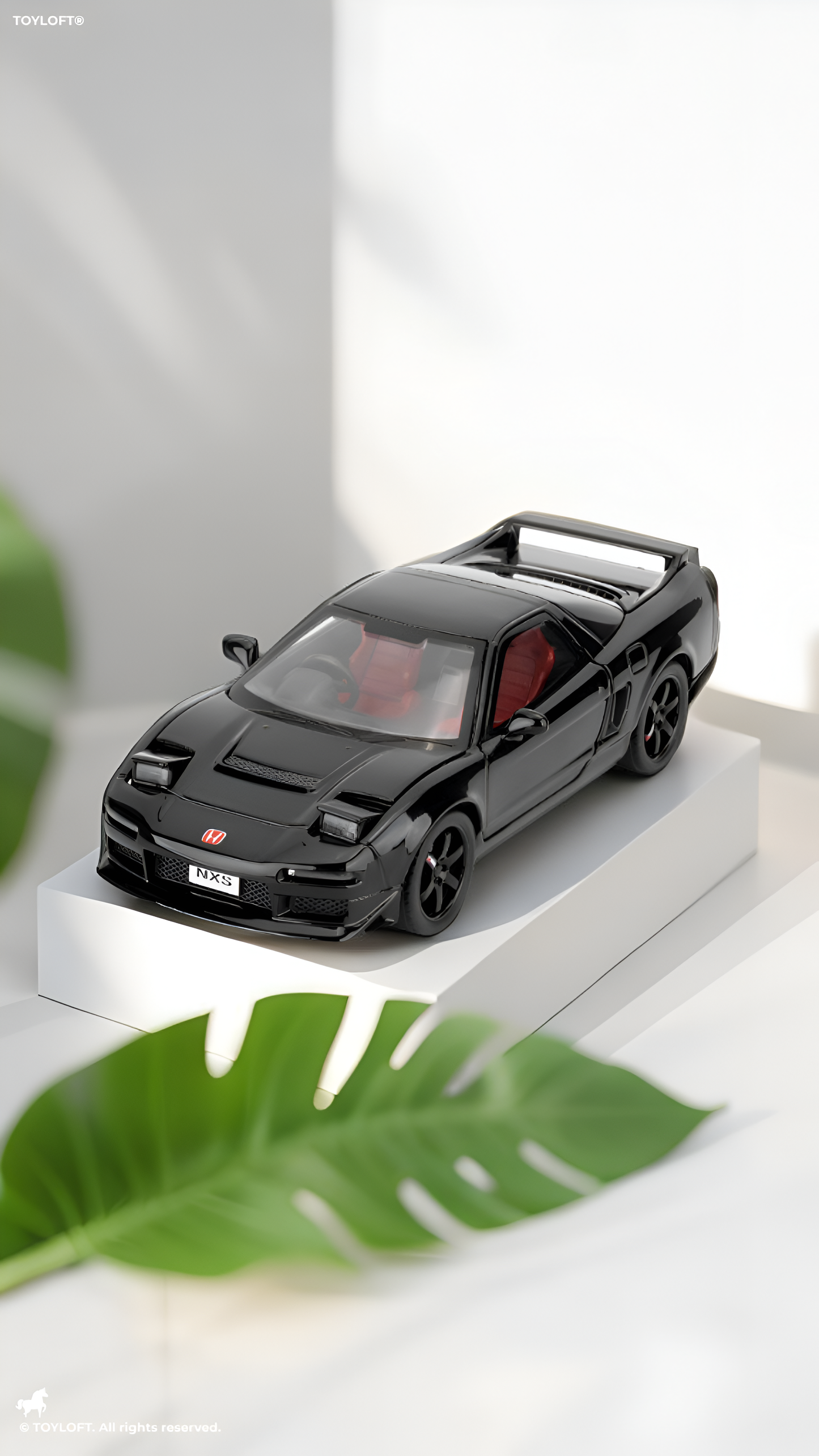 Honda NSX Diecast Model Car 1:32 Scale - JDM Supercar Toy, Collectible Vehicle with Opening Parts & Red Racing Seats TV6291 - Free Car Inside.