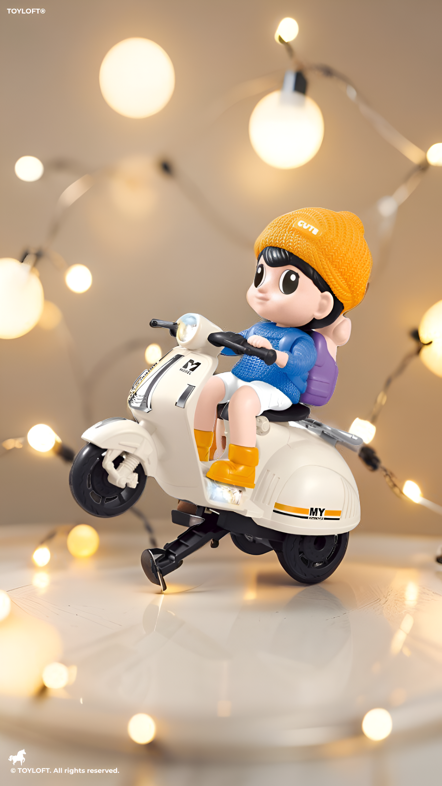 360° Rotating Electric Stunt Motorcycle Toy for Kids – Battery Operated Scooter with Dynamic Music, Dazzling LED Lights, and Automatic Wheel-Lifting Action – Ideal Gift for Boys & Girls Ages 3+ TV5780