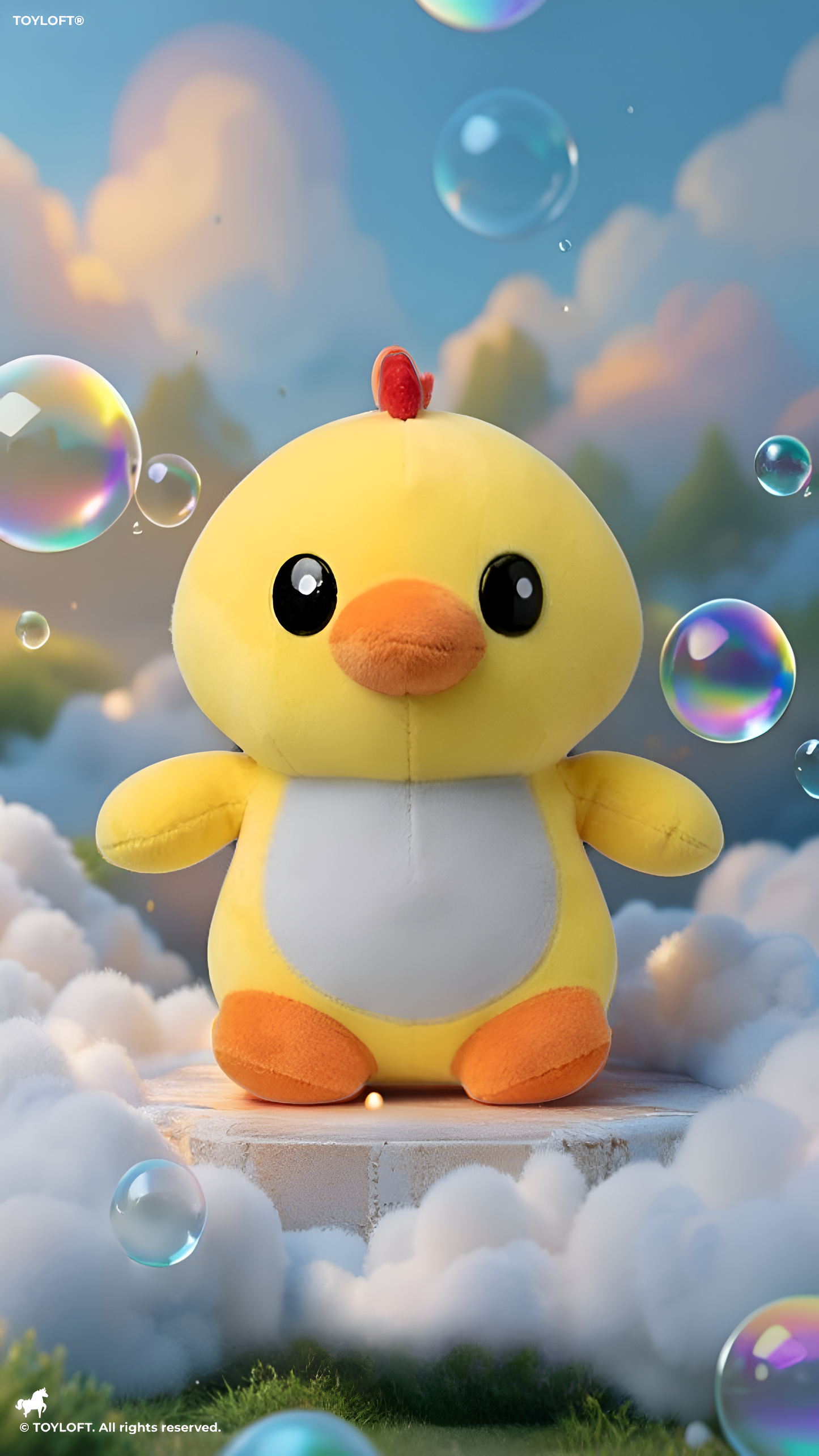 Cute Yellow Chick Stuffed Animal – Soft Baby Chicken Plush Toy ST12021.