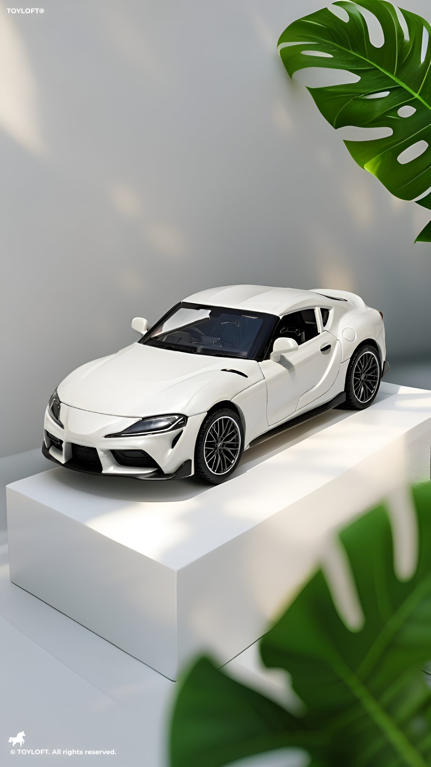 Toyota GR Supra Diecast Model Car 1:32 Scale White LMI15515.