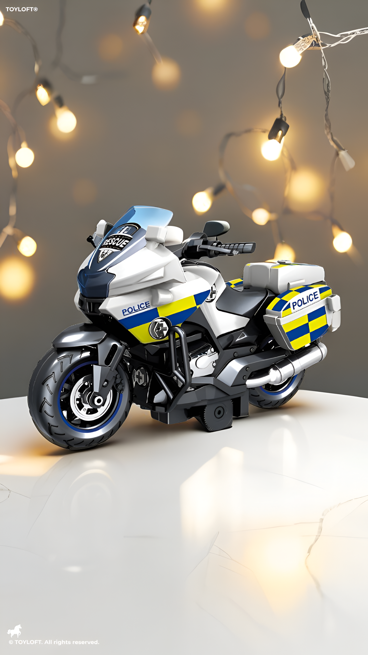 DIY Police Motorcycle Toy Set for Kids | Educational Assembly Construction Toy TV4803