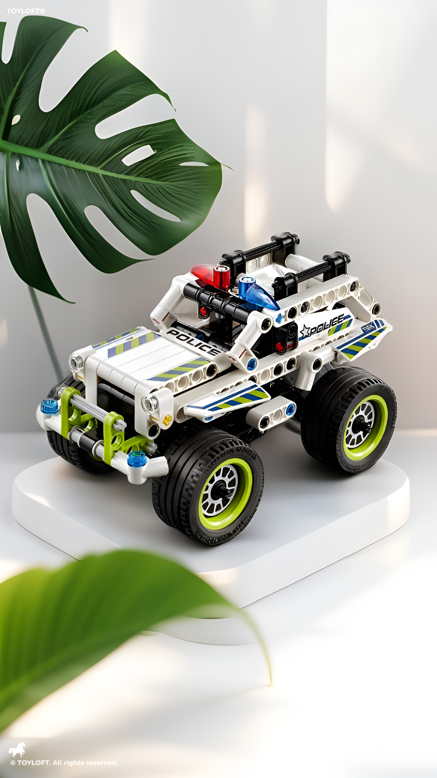 Tech Bricks 3418 Police Off-Road Patrol Vehicle Building Block Set – 185+ Pieces STEM Toy for Kids Ages 6+ TV6276