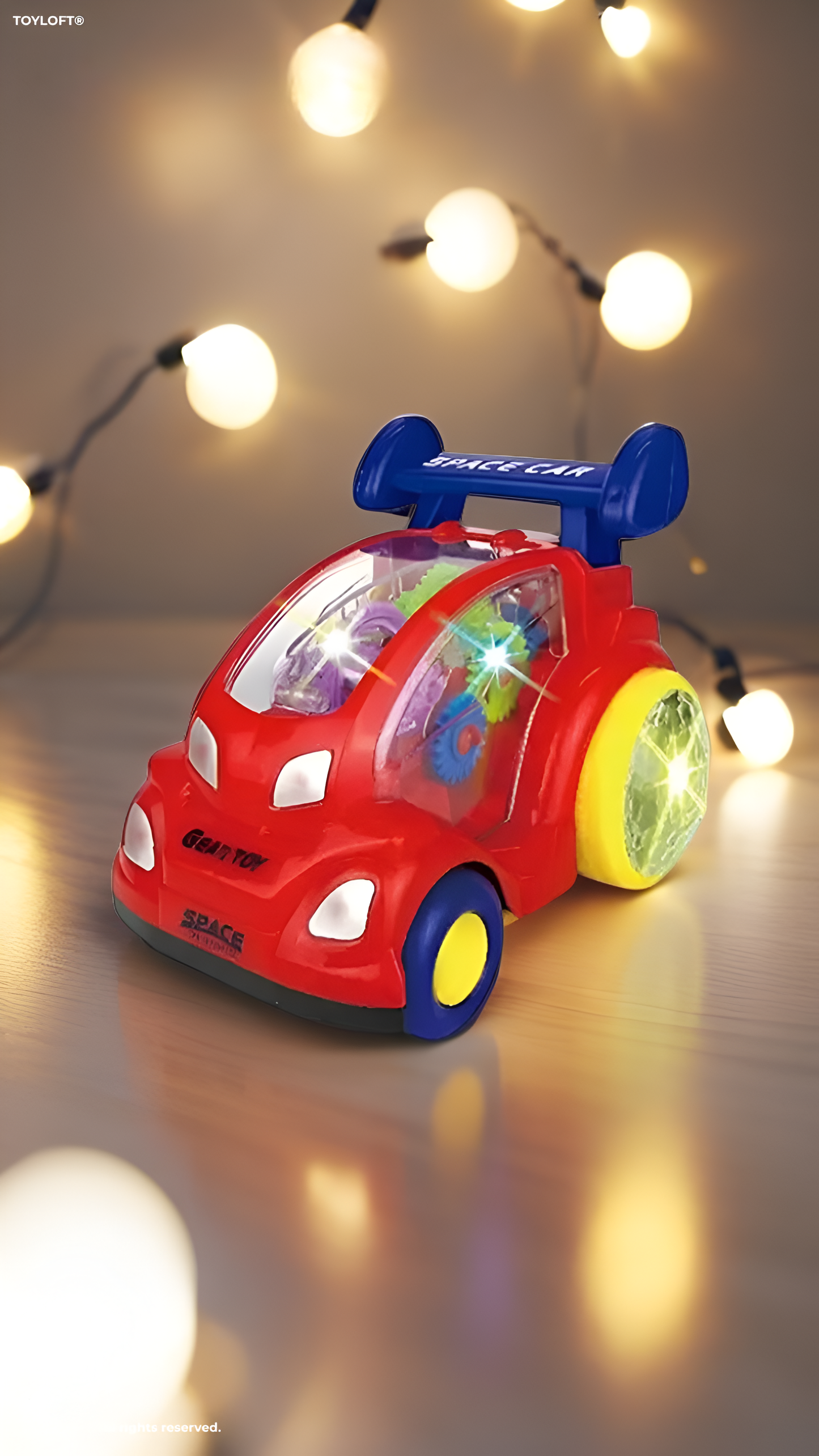 Red Space Car Puzzle Gear Toy For Kids - Fun & Educational | MS-O-24