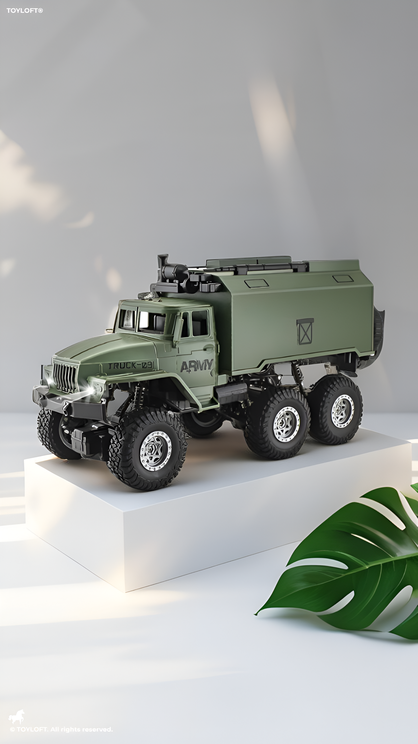Remote Control Military Truck - Off Road Army Cargo Vehicle NX16606.