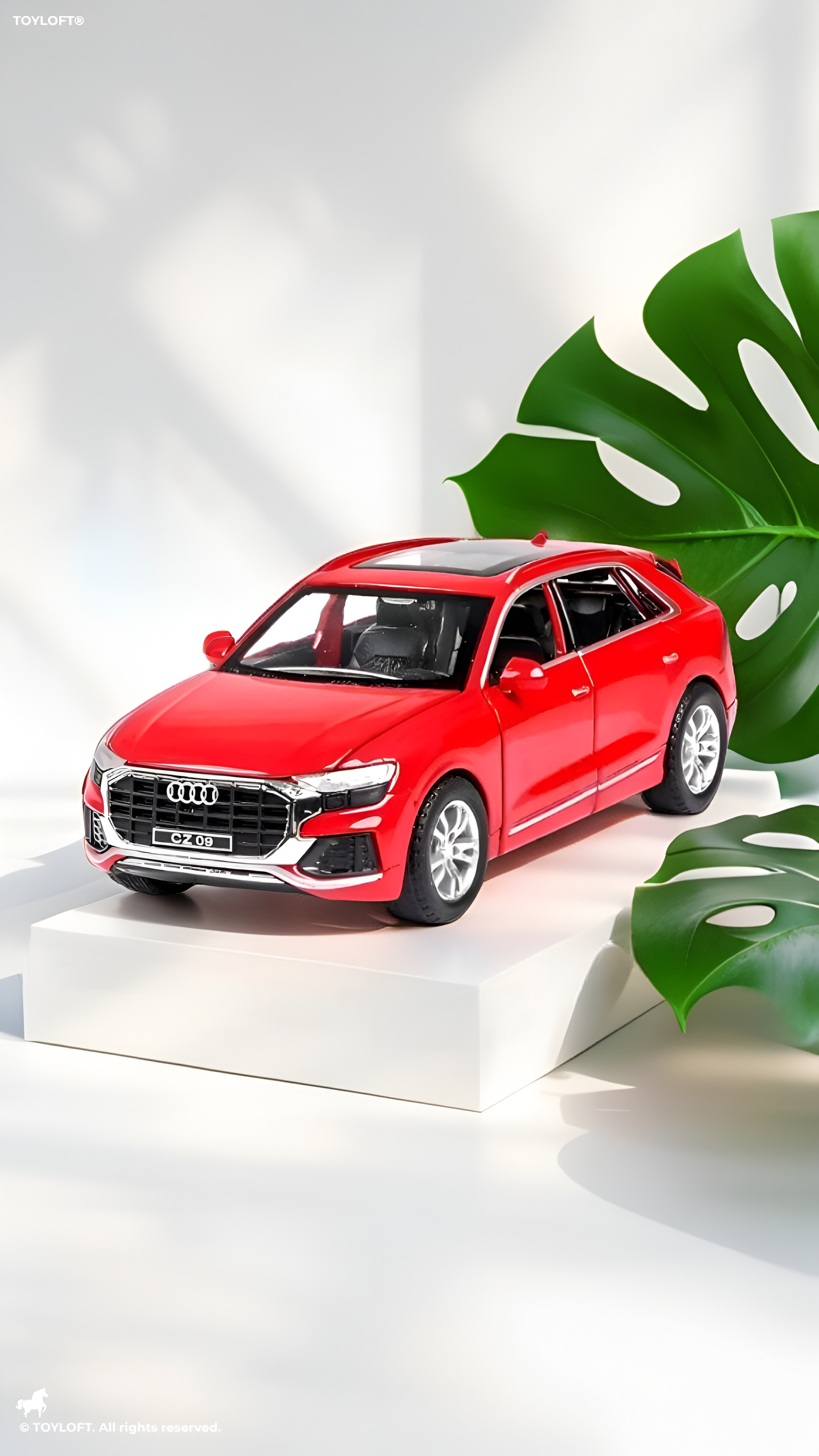 Red - Audi Q8 SUV Diecast Model Car 1:24 Scale | Premium Luxury Crossover Diecast Collector TV2603