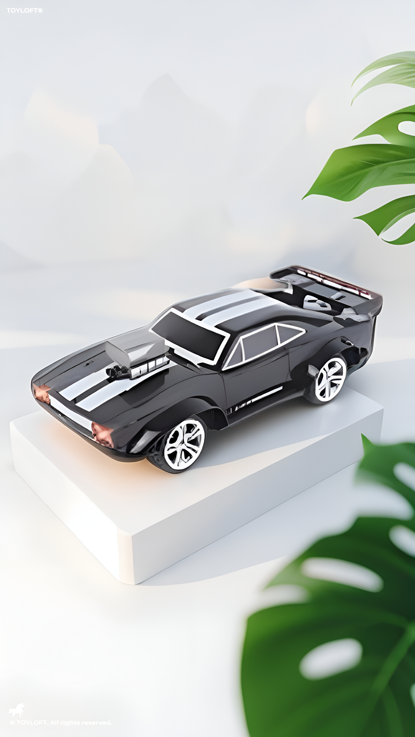 Dodge Remote Control Muscle Car 1:14 Scale RC Drift Car MD3632.